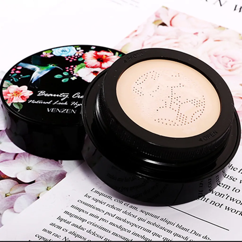 Горячая маленький гриб голова воздушная Подушка BB крем Женский консилер основа с спонж для макияжа Голый Косметика солнцезащитный крем