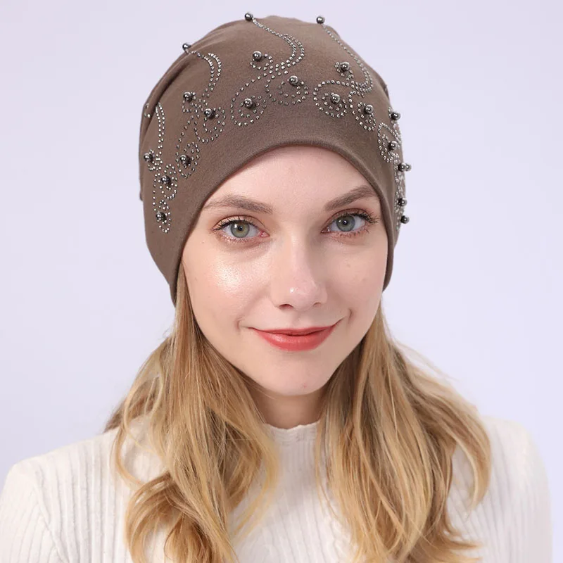 

2019 Cotton Winter Women‘s Hats Fashion ladies Beanie Thin Section Skullies Cap C019