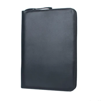 

Stationery PU Leather Fountain Pen Bag Solid Sleeve Pouch Holder Protective Storage Case Fashion Portable Simple For 48 Pens