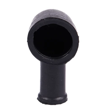 

8 Pcs 15mm x 8mm Black Smoking Pipe Shaped PVC Battery Terminal Insulating Covers Boots