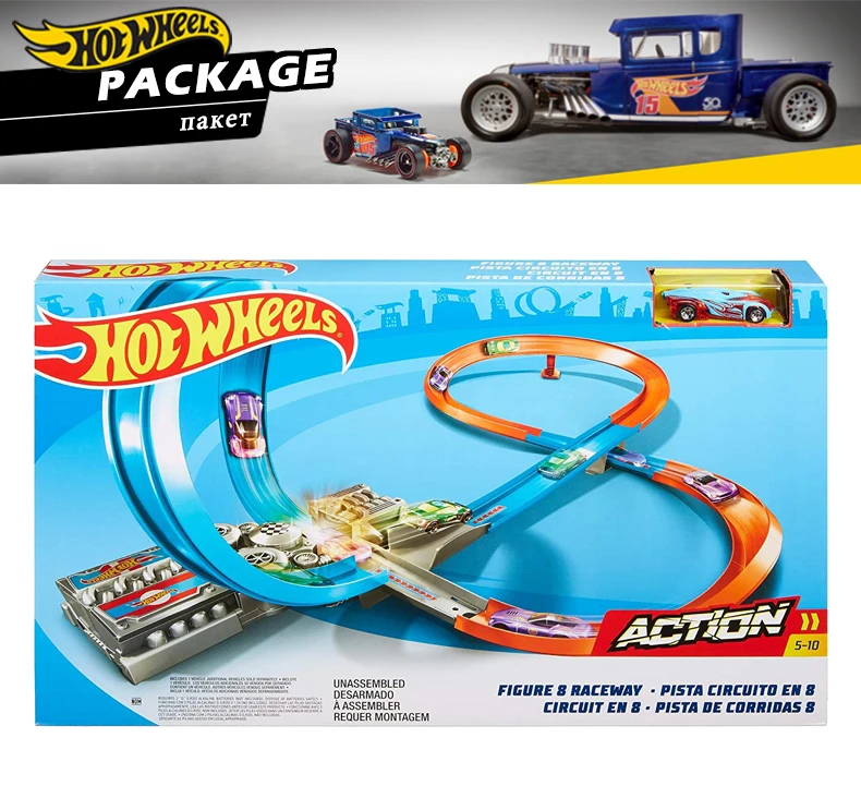 Hot Wheels стереоскопический лауреат, фигурка 8 Raceway, обучающий литой автомобиль, игрушечный набор, детский подарок на день рождения, GGF92