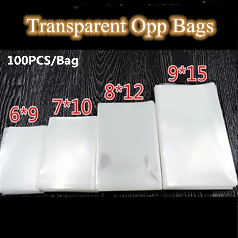 twist tie 100pcs 9"x12" clear cello bag for gift candy 