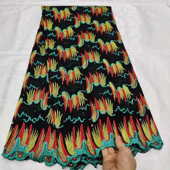 

Cassiel Embroidery Cotton Fabric Fashion Swiss Voile Lace in Switzerland Hollow Out Nigerian Dry Lace Fabric Tissus Africain