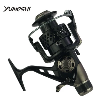 

new 13+1 BB Front and Rear Drag reels 3000-8000 series reel Carp fishing reels Fishing Feeder Double Brake Spinning Reel KT