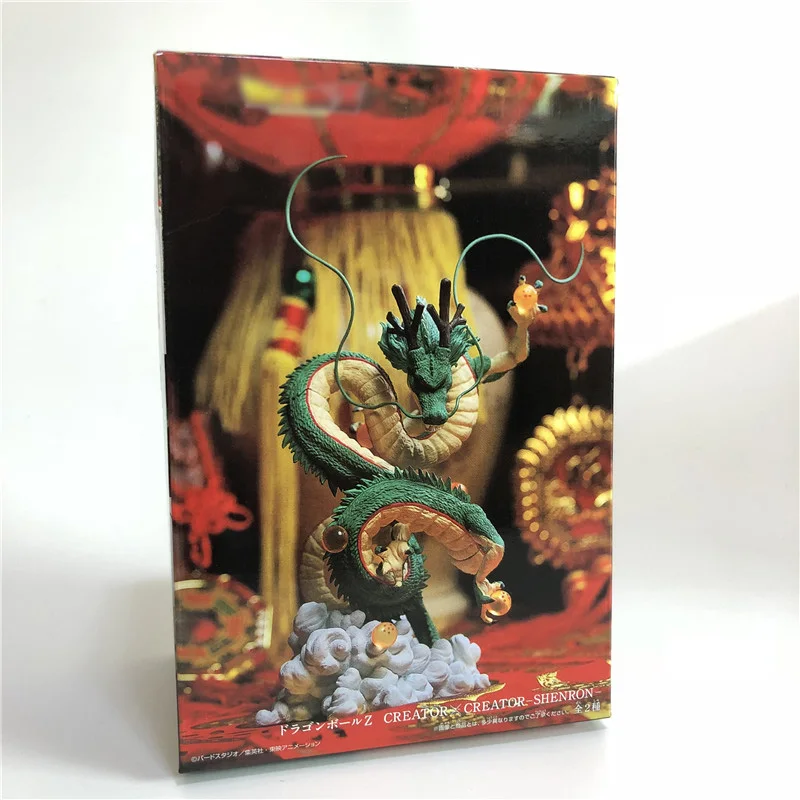 Dragon Ball Z фигурки Shenron Dragonball Z Набор фигурок Esferas Del Dragon Barts полка figulas DBZ с горной полкой - Цвет: green with box