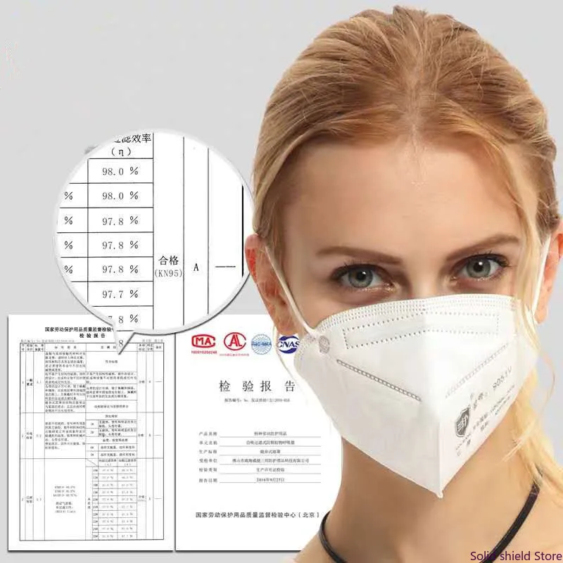 

1-50pcs KN95 protective Mask Non-disposable pm2.5 filter respirator ffp2 mask KN95 Bacteria Proof mouth mask Fast Shipping
