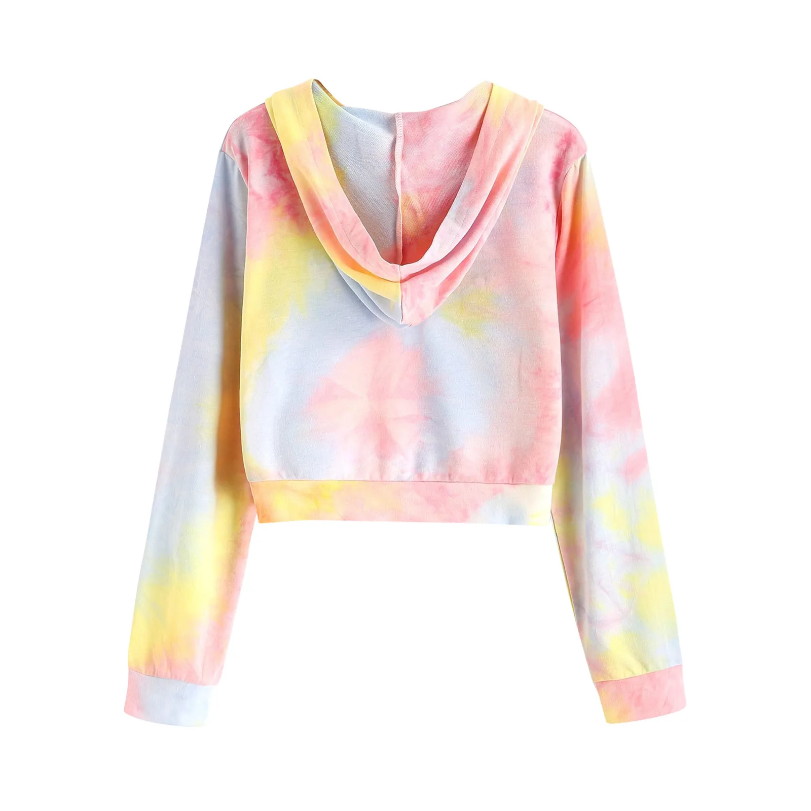 Women Hoodies Sweatshirt Fashion Tie-dye Printed Full Zipper Pocket Sweatshirt Jacket Autumn Long Sleeve Female Tracksuit 2