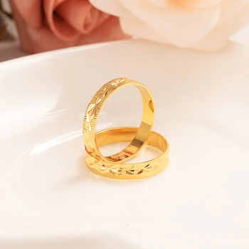 

2pcs Anel Gothic Gold Ring Female /Men Wedding Accessories Wholesalele Gold Wedding Band New Rings For Men gift