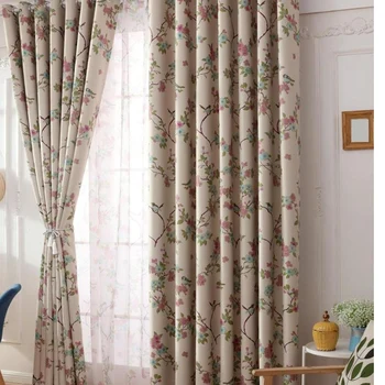 

HOT 1 PCS European Window Curtain Blinds Fancy Printed Blackout Curtains for Living Room Modern Curtain for the Bedroom Elegant