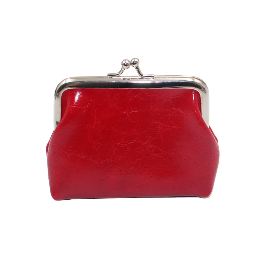 Leather Women Coin Purse Lady Mini Wallet Vintage Design Oil Wax Card Holder Female Lipstick Storage Coin Purse coin purse,women wallet,card wallet,coin wallet