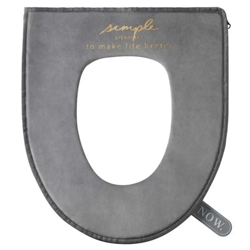

Universal Warm Soft Washable zippered Toilet Seat Cover Mat Set Home Decor Closestool Mat Seat Case Toilet Lid Cover Accessories
