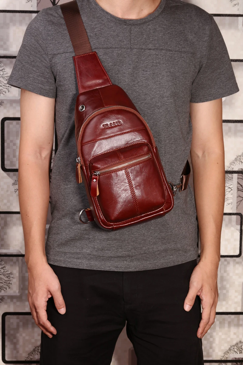 YIANG брендовые модные сумки через плечо из натуральной кожи, мужская повседневная сумка-мессенджер, маленькая брендовая дизайнерская мужская сумка на плечо, нагрудная сумка