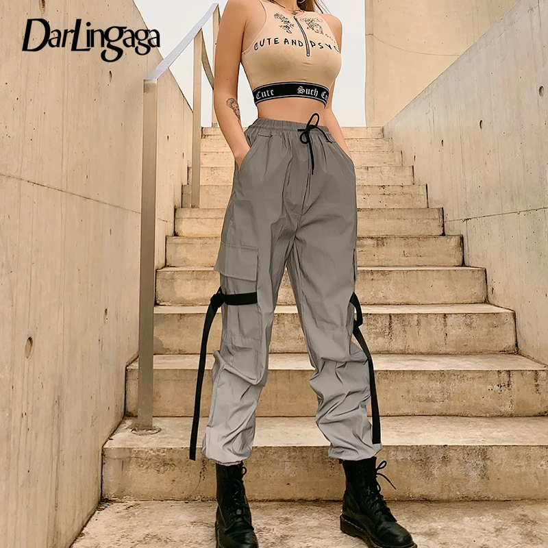 holographic cargo pants