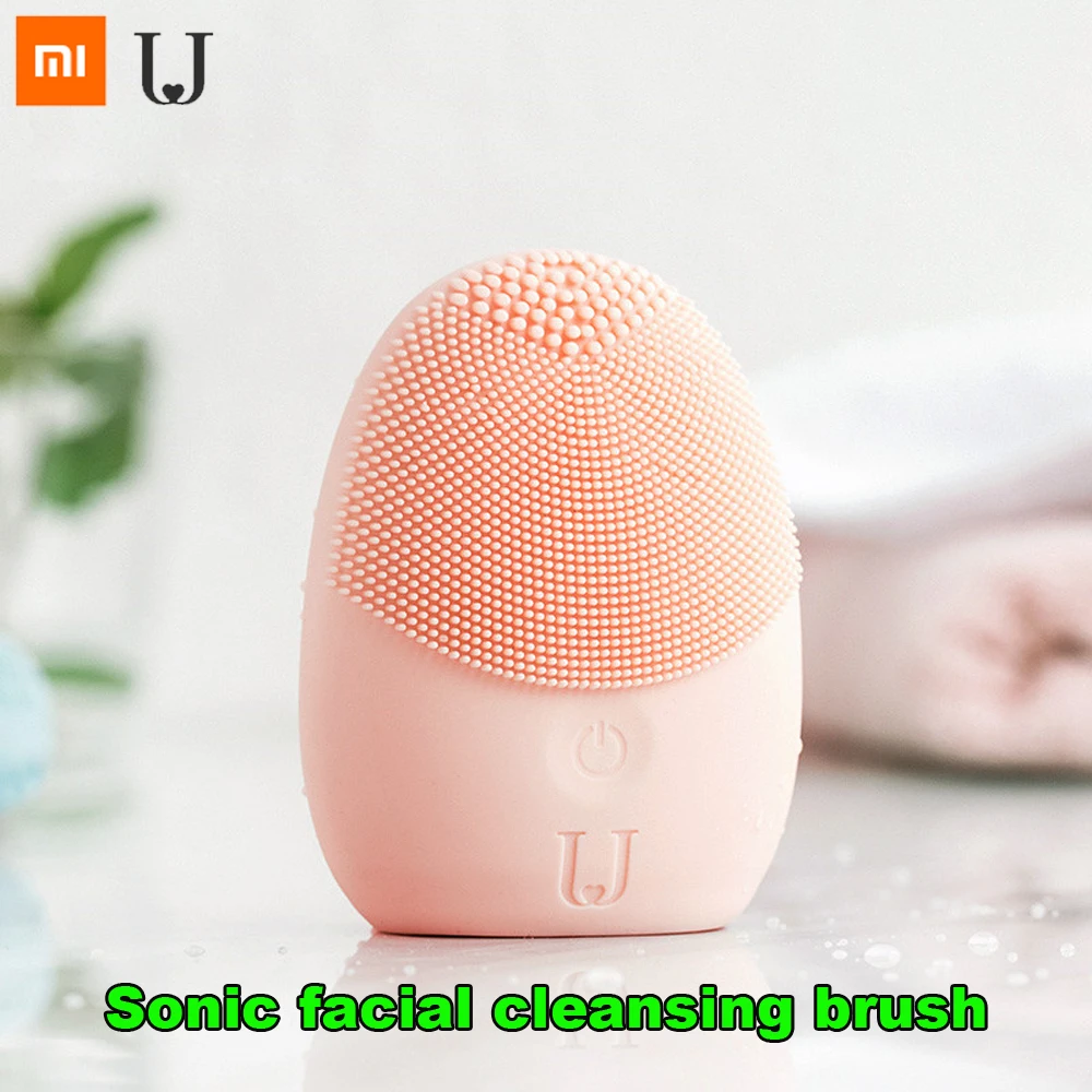 

Xiaomi mijia sonic facial cleansing brush Mini Electric Massage Washing Machine Waterproof Silicone Deeply face Cleansing Tools