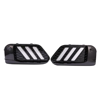 

2PCS LED DRL Daytime Running Light Daylights for BMW X1 F48 F49 2016-19 with Yellow Turn Signal Lamp