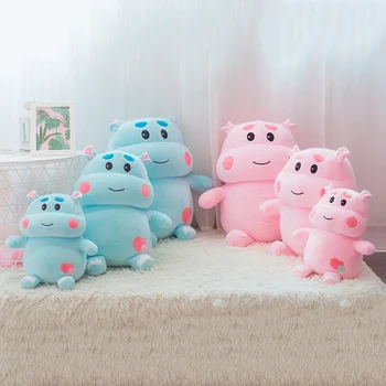 

Super Hippo Cute Hippopotamus Pillow Cartoon Animal Cushion Baby Sleeping Best New Doll