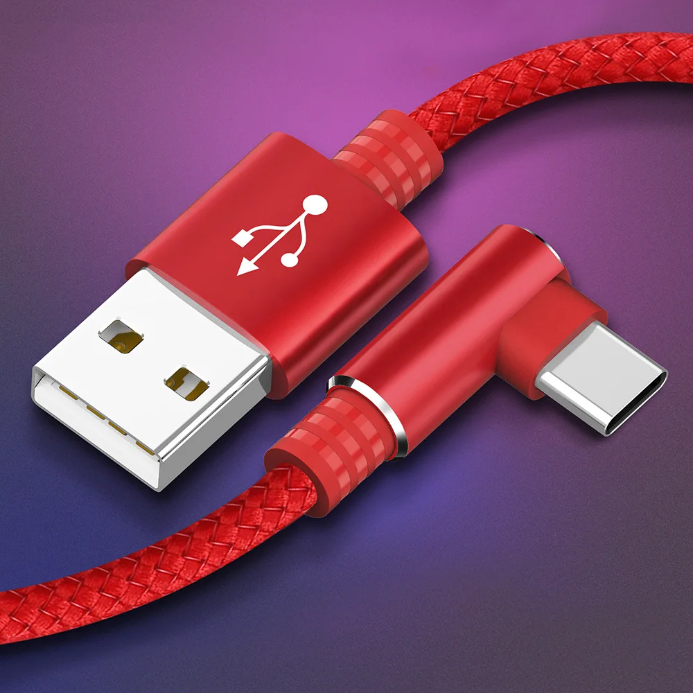 Vogek l-образный USB кабель type-C для Xiaomi, кабели Redmi Note 7 Pro, huawei, кабель для зарядки телефона для iPhone, быстрый USB кабель для передачи данных