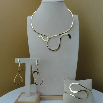 

Yuminglai 2020 New Arrival 24K Superior Elegant Design Jewelry Set For Women FHK9001