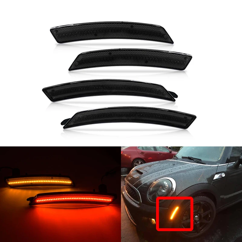 4 шт. светодиодные габаритные огни для Mini Cooper R56 R57 Coupe R58 Roadster R59 R60 R61 Clubman R55 |