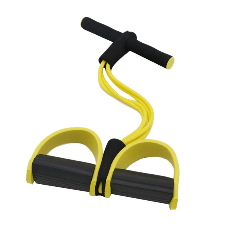 Фитнес-оборудование четырехногая гимнастическая резинка с педалями педаль Йога Съемник брюшное устройство красота Талия фитнес-оборудование для тела-желтый