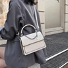 Lady's Small Square HandBag 2022 New Chains Bag Casual All-match Female Shoulder Bag Trendy Bag Women Cross body Bag Girl Black ► Photo 3/6