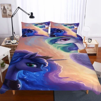 

BEST.WENSD Wholesale 3d Cute Dream Unicorn Bedding Set Lovely Cartoon Bedding Set Beddings and Bed Sets Cotton Home Textiles