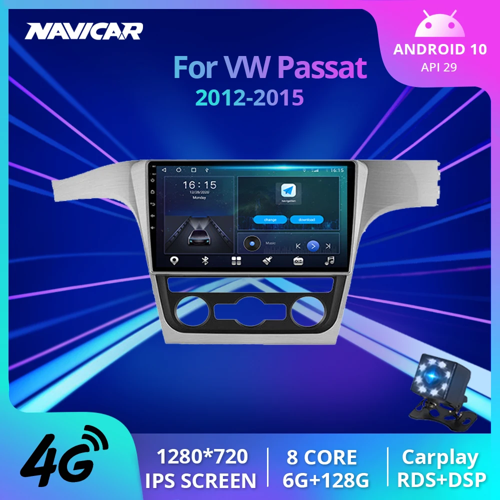 6G+128G Car Radio For Volkswagen VW Passat 2012 2013 2014