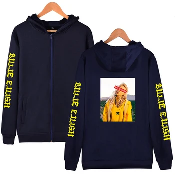 

Billie Eilish Zipper Hoodies Streetwear Popular Hoodies Autumn Fashion Warm Zipper Hoodies Men Women Casual Zipper Sweatshirt