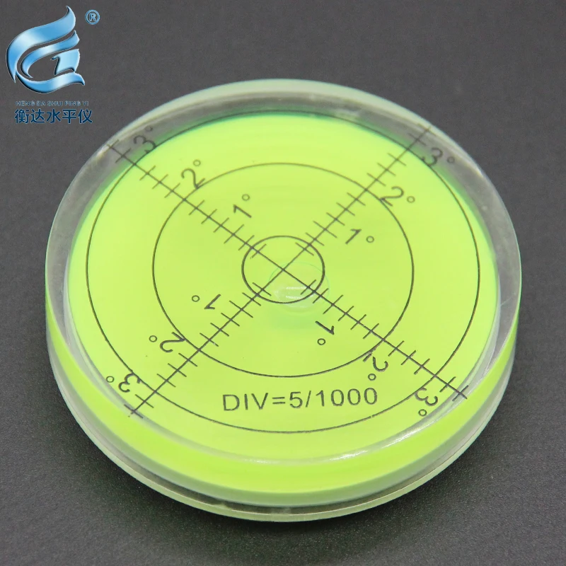 

Universal horizontal bubble plastic level with scaled surface level round bubble