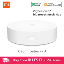 Xiaomi Mijia – Hub multimode Gateway 3 pour maison intelligente, capteur d'humidité corporelle, contrôle vocal, fonctionne avec ZigBee, WIFI, Bluetooth, maille