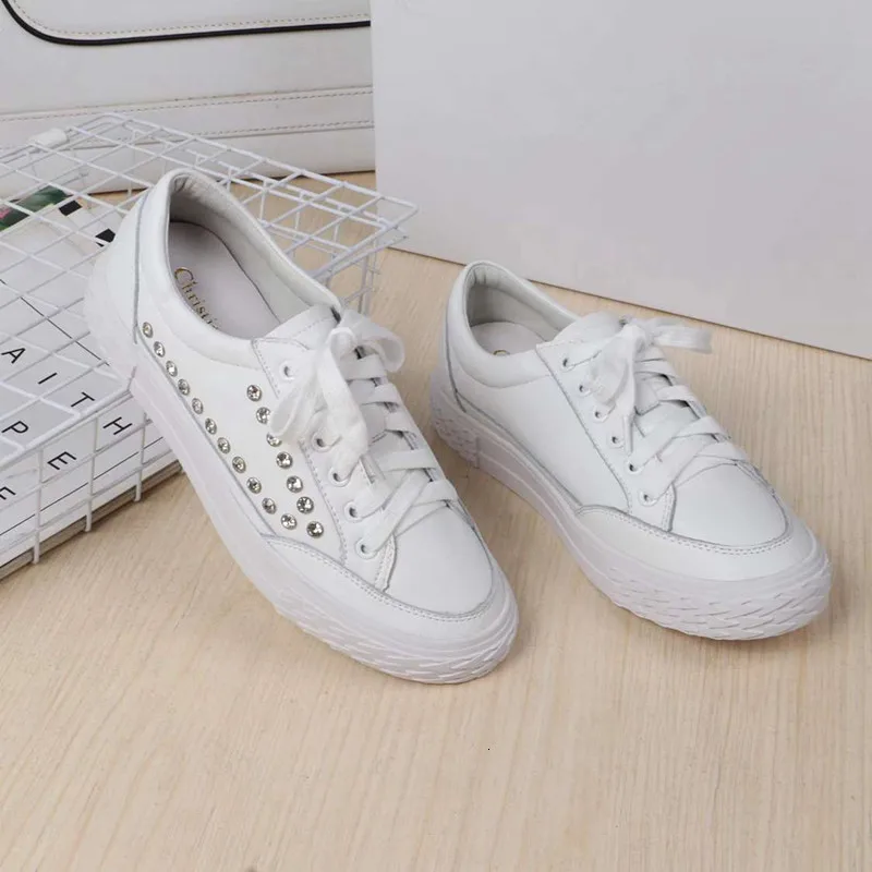 Женские кроссовки; обувь на массивном каблуке; scarpe donna; chaussures femme; повседневная женская обувь на среднем каблуке с кристаллами