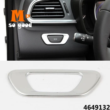 

ABS Matte For Renault Kadjar 1pcs Car ECO Switch Button Cover trim Car styling accessories sticker shell 2016 2017 2018 2019