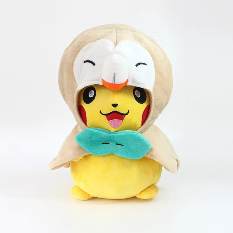 8/13 дюймов/14 дюймов pikachued с Rowlet шляпа Victini ПКМ мягкая пушистая плюшевые игрушки