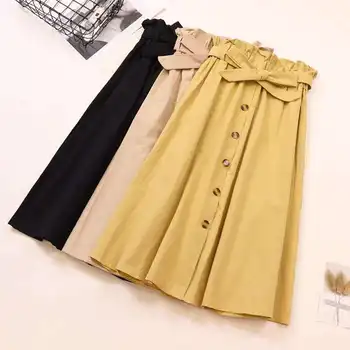 

Hot sale for women in summer and autumn, suitable for fat and thin type, all kinds of colors, mid length skirt and knee length