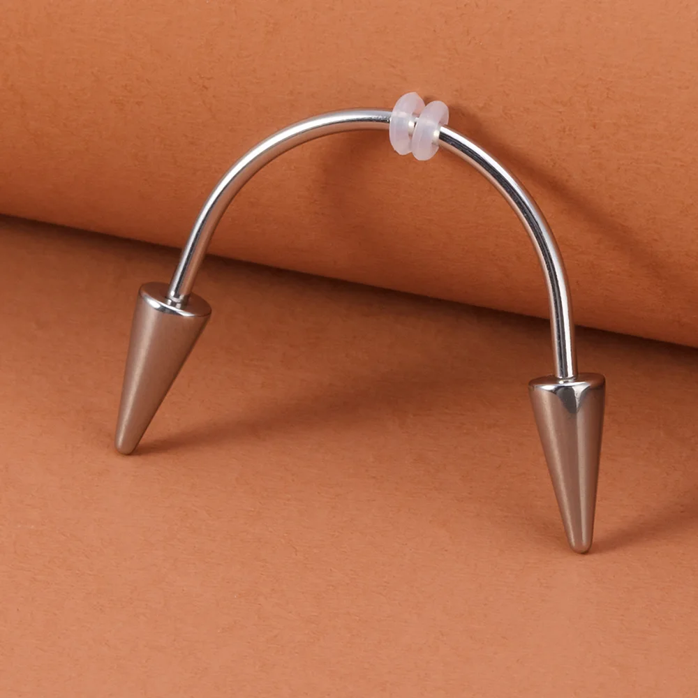 2PCS Surgical Steel Dracula Nail Lip Ring Stud Septum Piercing Jewelry Zombie Teeth 16G Vampire Fangs Smiley | Украшения и
