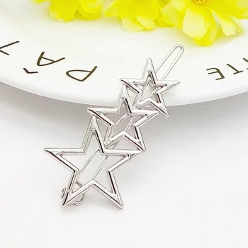

8pcs Hairpins Alloy Round Pentagram Moon Geometry Triangle Hair Clips Bobby Pin Hairpins for Girls Women Ladies