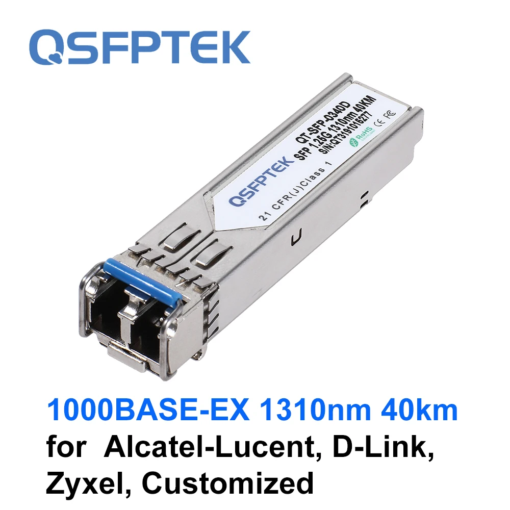 

Gigabit SFP Module 1310nm 40km DDM LC 1.25G SMF Transceiver for Alcatel-Lucent, D-Link, Zyxel, Customized