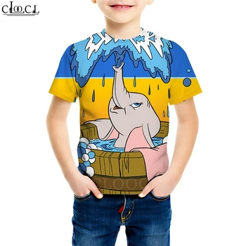 

Dumbo T Shirt Family Fitted 3D Print Cute Cartoon Simba Baby Boy Baby Girl T Shirts Short Sleeve Kid Casual Children's Tops M206