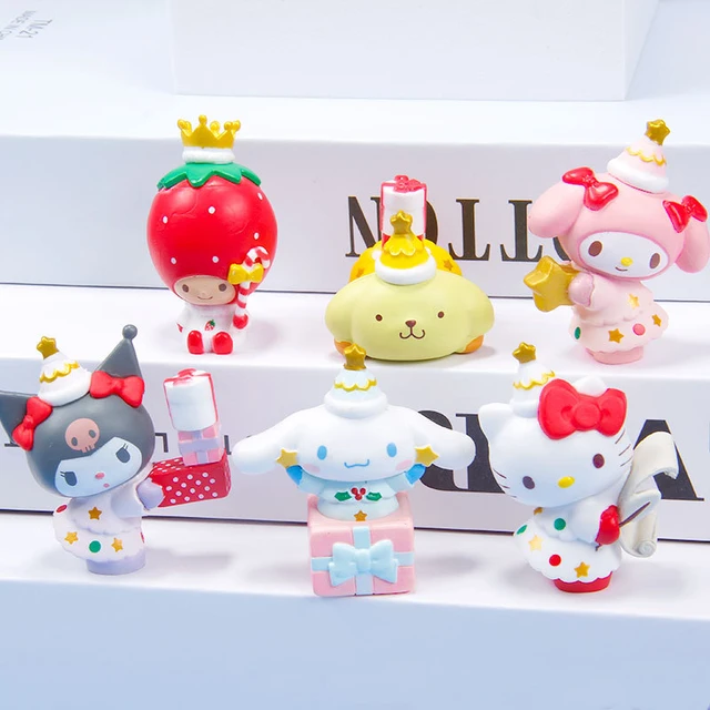 Sanrio – jouet en peluche kawaii Kuromi My Melody Hello Kitty, poupée à  cannelle pour enfants, Collection de dessin animé - AliExpress