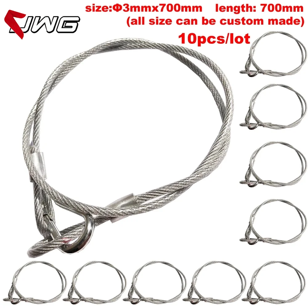 Free Shipping 10pcs/Lot Steel Wire Safety Ropes Security Cables Stage ...