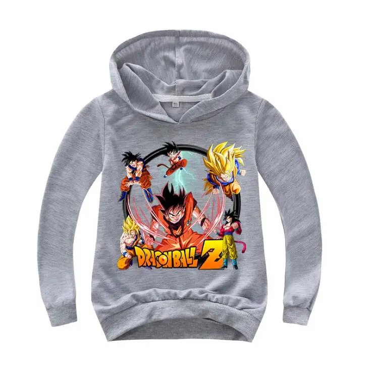 Горячая худи Dragon Ball Одежда для мальчиков Dragon Ball Z Вегета ГОКу длинные толстовки с длинными рукавами худи для мальчиков Одежда для детей Верхняя одежда с капюшоном - Цвет: photo color