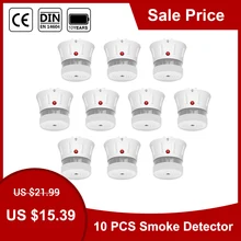 CPVan FSD002 умный детектор дыма EN14604 CE сертифицированный пожарная защита 10 лет Срок службы батареи пожарный дым с фотоэлектрическим датчиком датчик огня сигнализация для дома противопожарная система