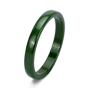 3mm Green Красочные 2 мм Керамика кольца для Для женщин нежно-розового цвета цвет: черный, синий белый фиолетовый Кольца элегантный Одежда высшего качества Обручение, ювелирное изделие, подарок - Цвет основного камня: 3mm Green