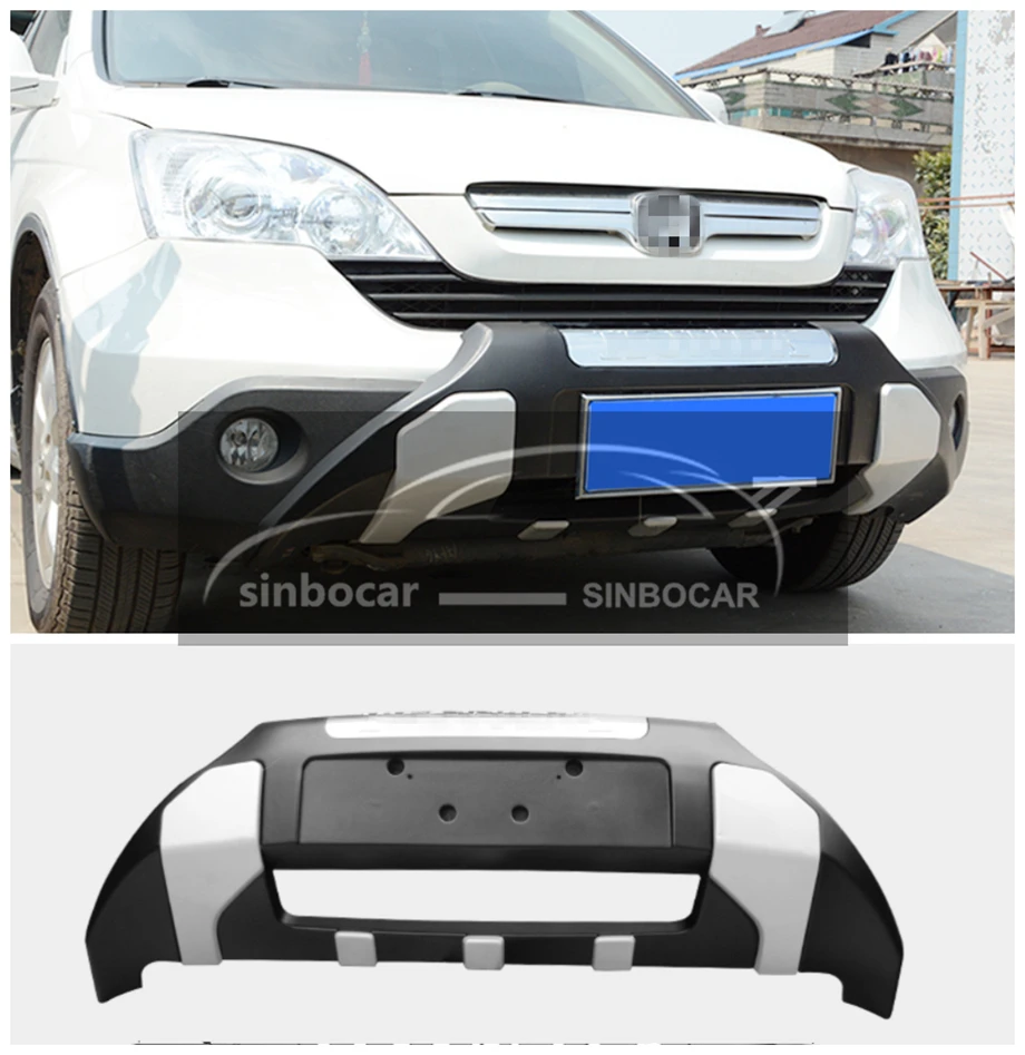 車の Abs プラスチックフロント リアバンパープロテクターシルプレートカバートランクガードトリムホンダ Crv Cr V 07 08 09 バンパープロテクター Bumpers Aliexpress