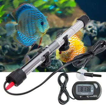 

LCD Aquarium Heater Submersible Fish Tank Water Thermometer Heating Rod Aquarium Temperature Control Aquatic Pet Supplies