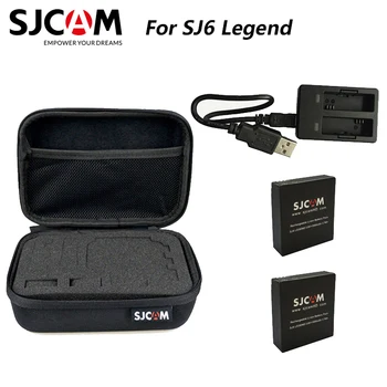 

Original 2PCS Battery 1000mAh Rechargeable Li-ion Battery + Dual Charger + SJCAM Medium Size Carrying Case for SJ6 Action Camera