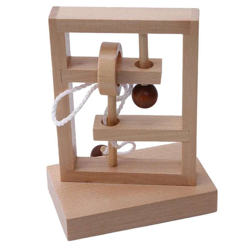 Luban Lock волшебная игрушка/Новинка 3D деревянная веревка кольцо головоломка IQ