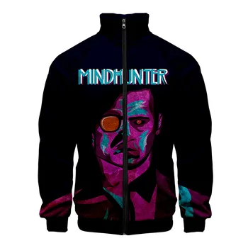 

Mindhunter Print Stand Collar Jacket Men/Women Winter Fashion Casual Harajuku Soft Jacket Coat Hot Sale