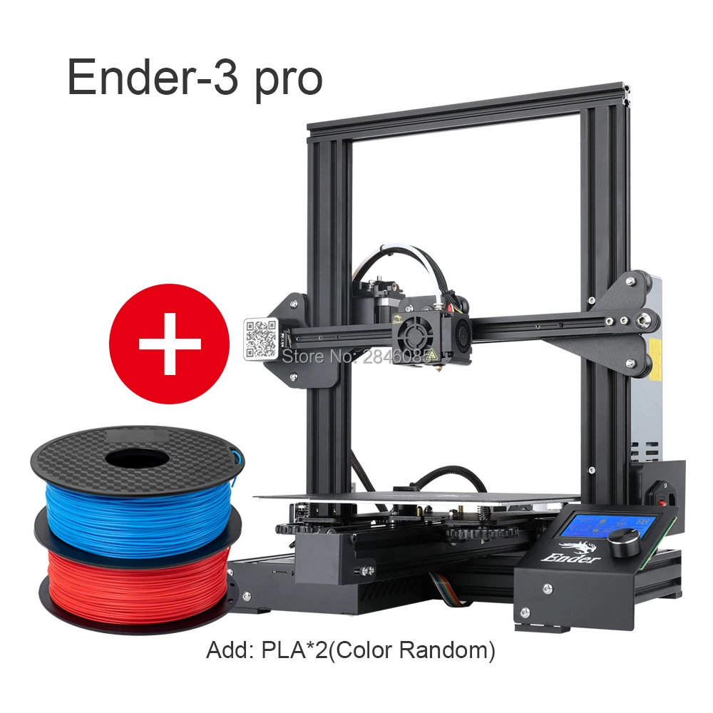 CREALITY 3D Горячая Ender-3 PRO 3d принтер обновленный Cmagnet сборка пластина повторное отключение питания печать DIY комплект MeanWell источник питания - Цвет: Ender-3 ProAdd 2KG