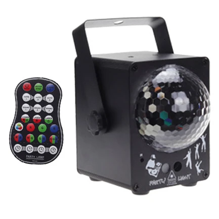 Aimkeeg светодиодный диско лазерный светильник RGB проектор сценические вечерние светильник s DJ светильник ing эффект для дома Свадьба Рождество украшения - Цвет: Black